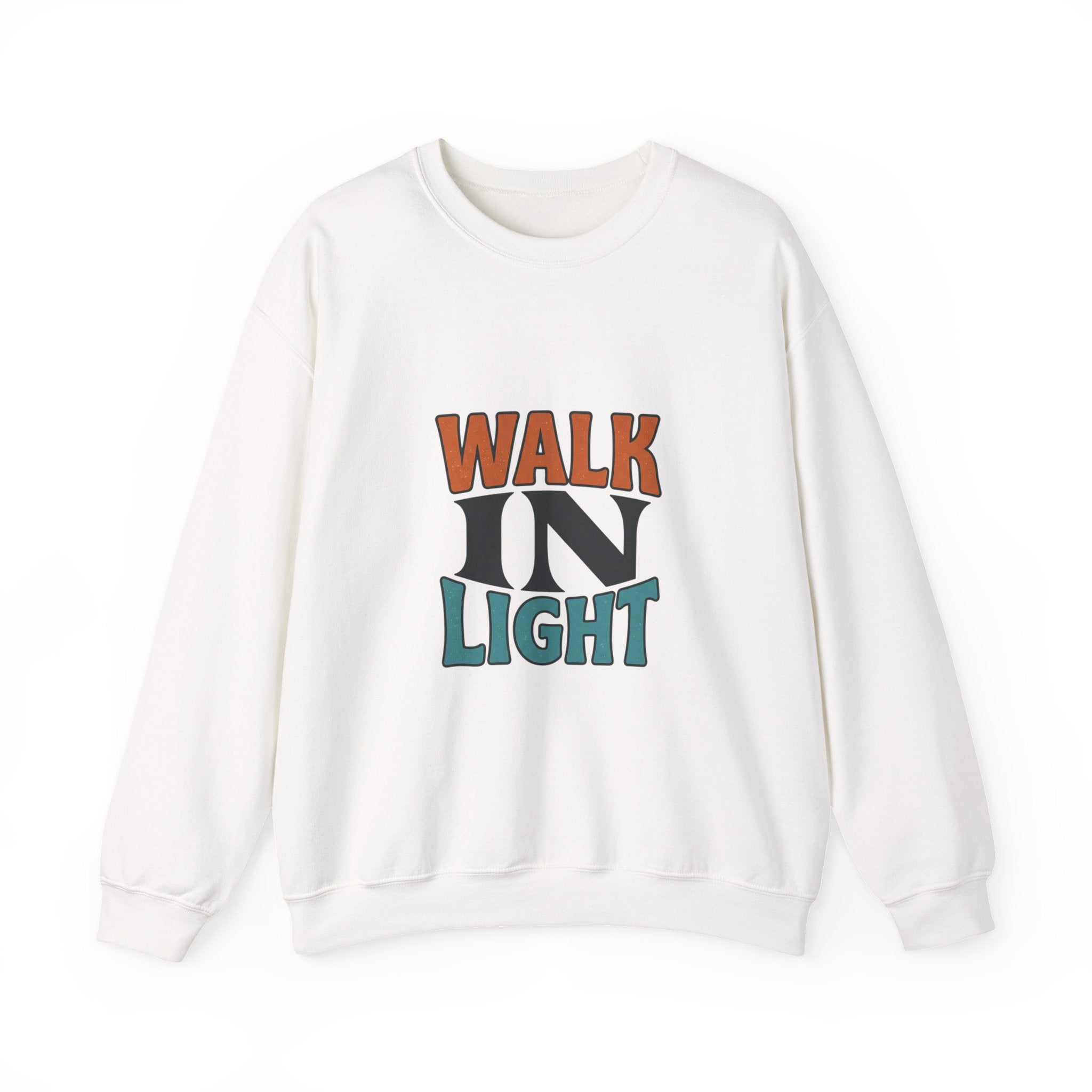 Walk In Light Sweatshirt | faith streetwear, washed vintage bold type