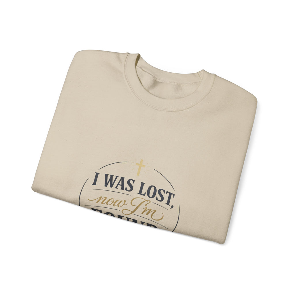 I Was Lost Now I'm Found Sweatshirt | faith streetwear, washed vintage
