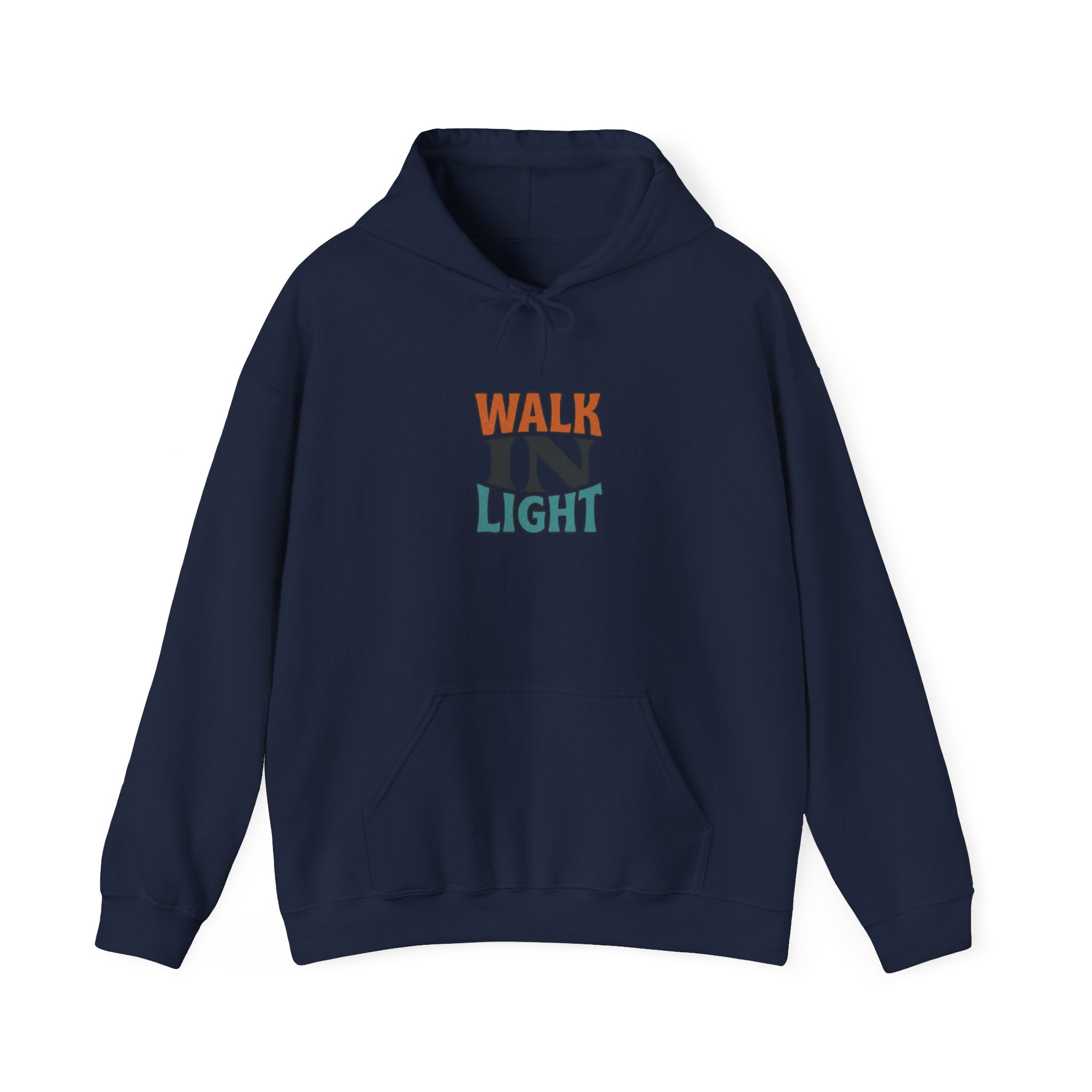 Walk In Light Hoodie | faith streetwear, washed vintage bold type