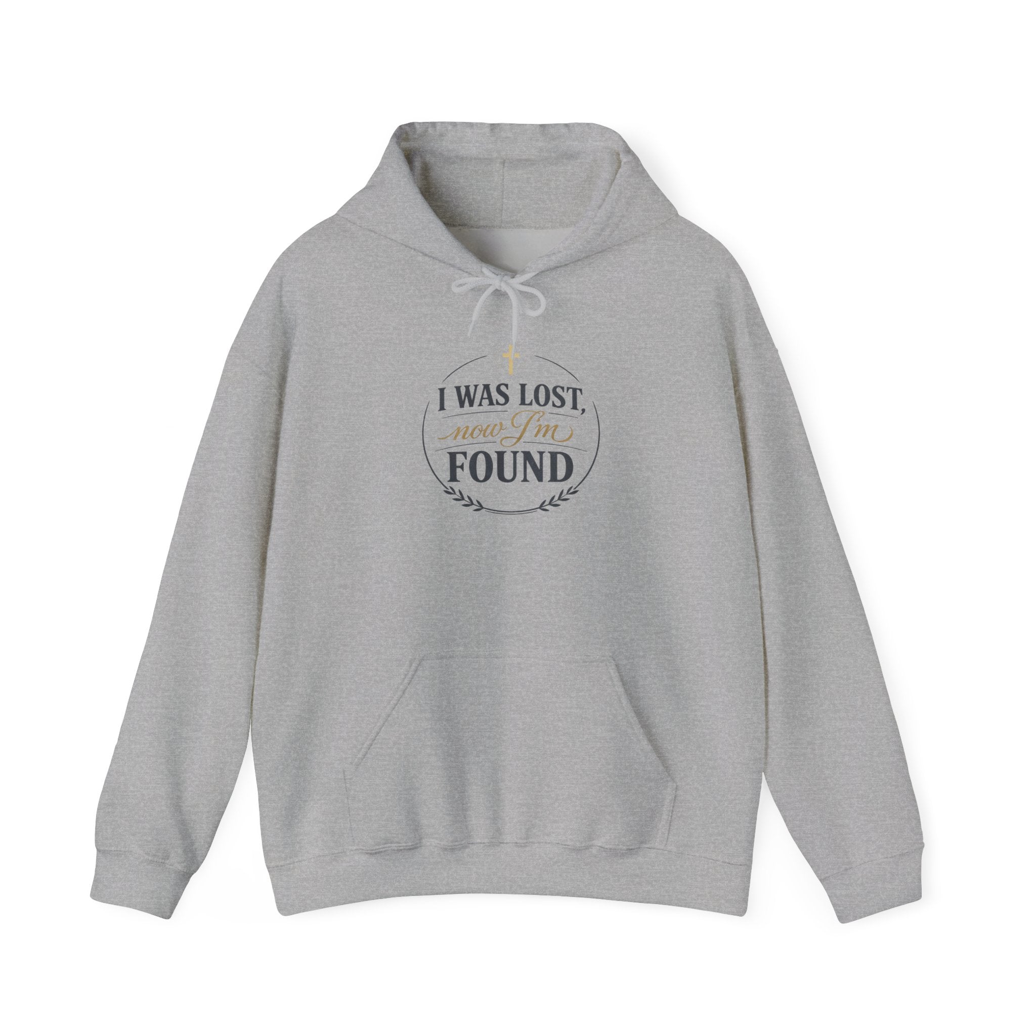 I Was Lost Now I'm Found Hoodie | faith streetwear, washed vintage bold type