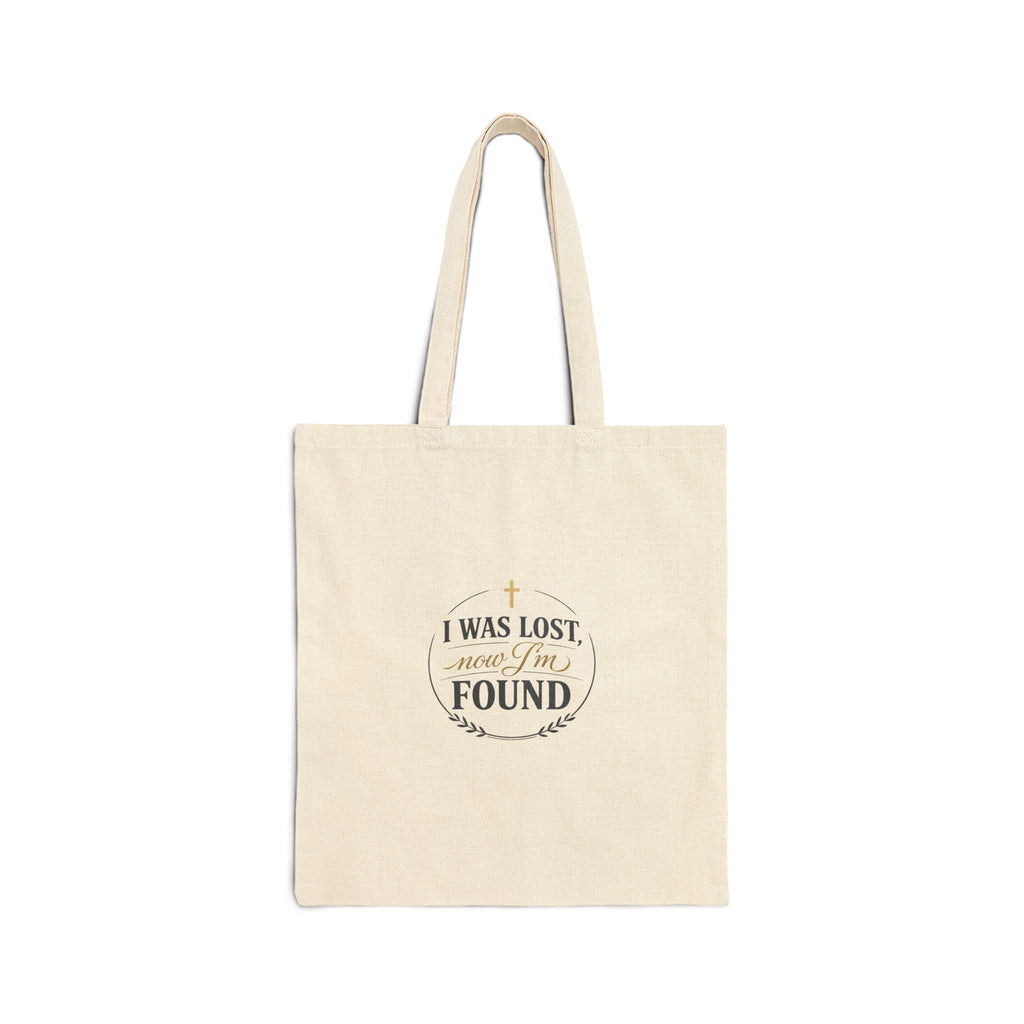 I Was Lost Now I'm Found Tote | faith streetwear, vintage washed