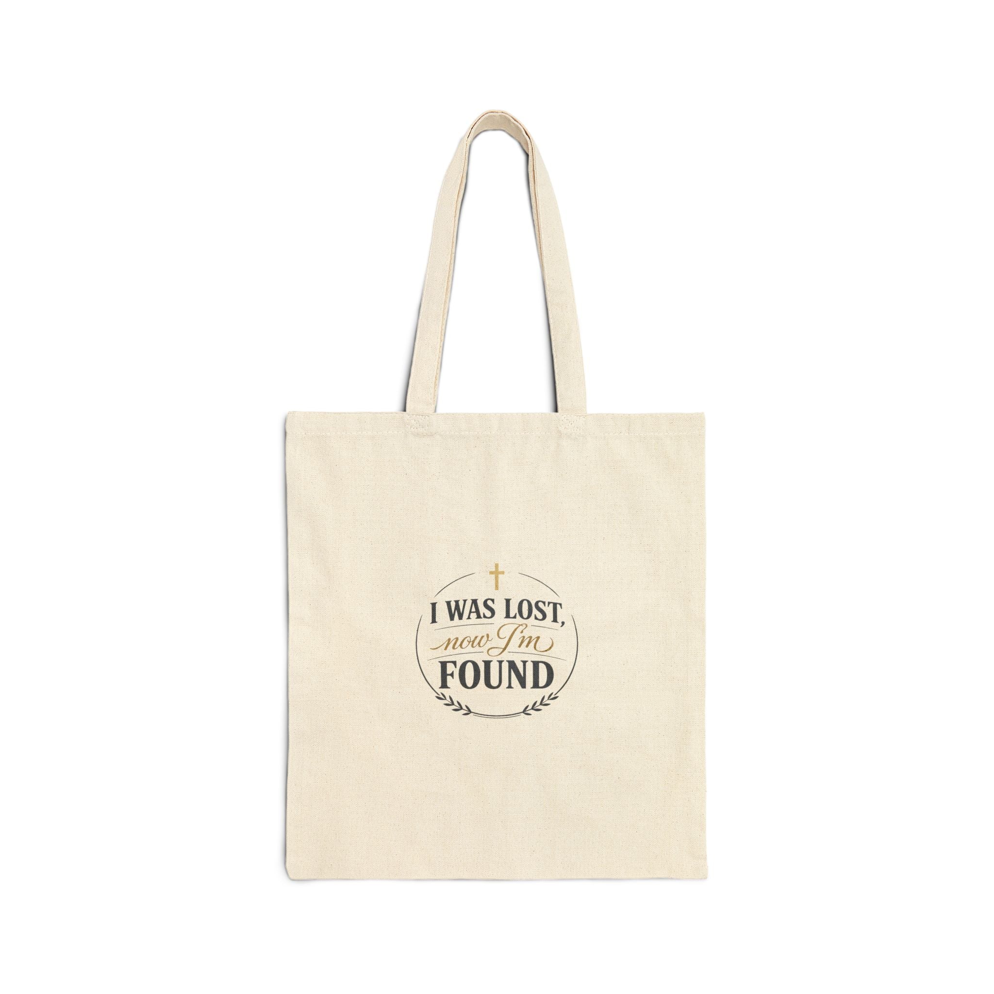 I Was Lost Now I'm Found Tote | faith streetwear, vintage washed