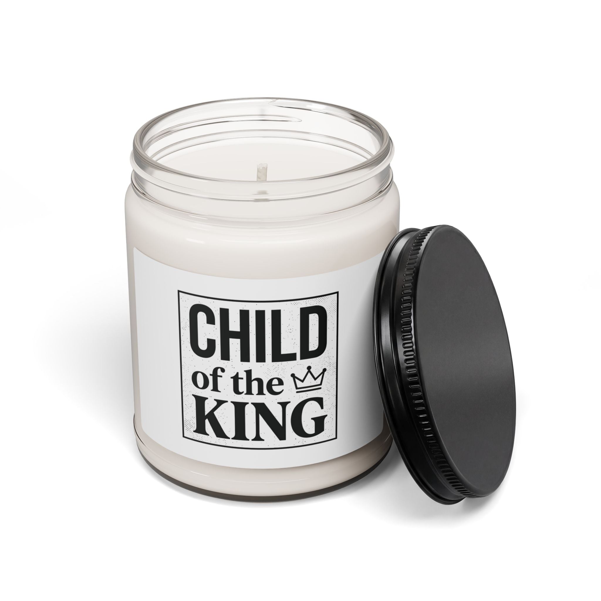 Child of the King Candle | faith streetwear, bold type