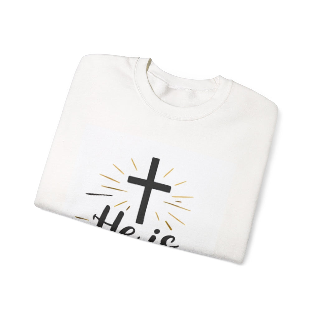 He Is Risen Crewneck Sweatshirt – Christian Pullover