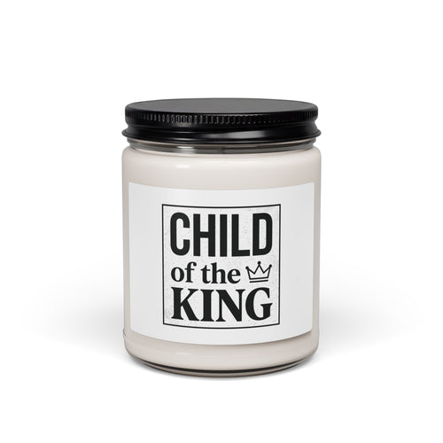 Child of the King Candle | faith streetwear, bold type