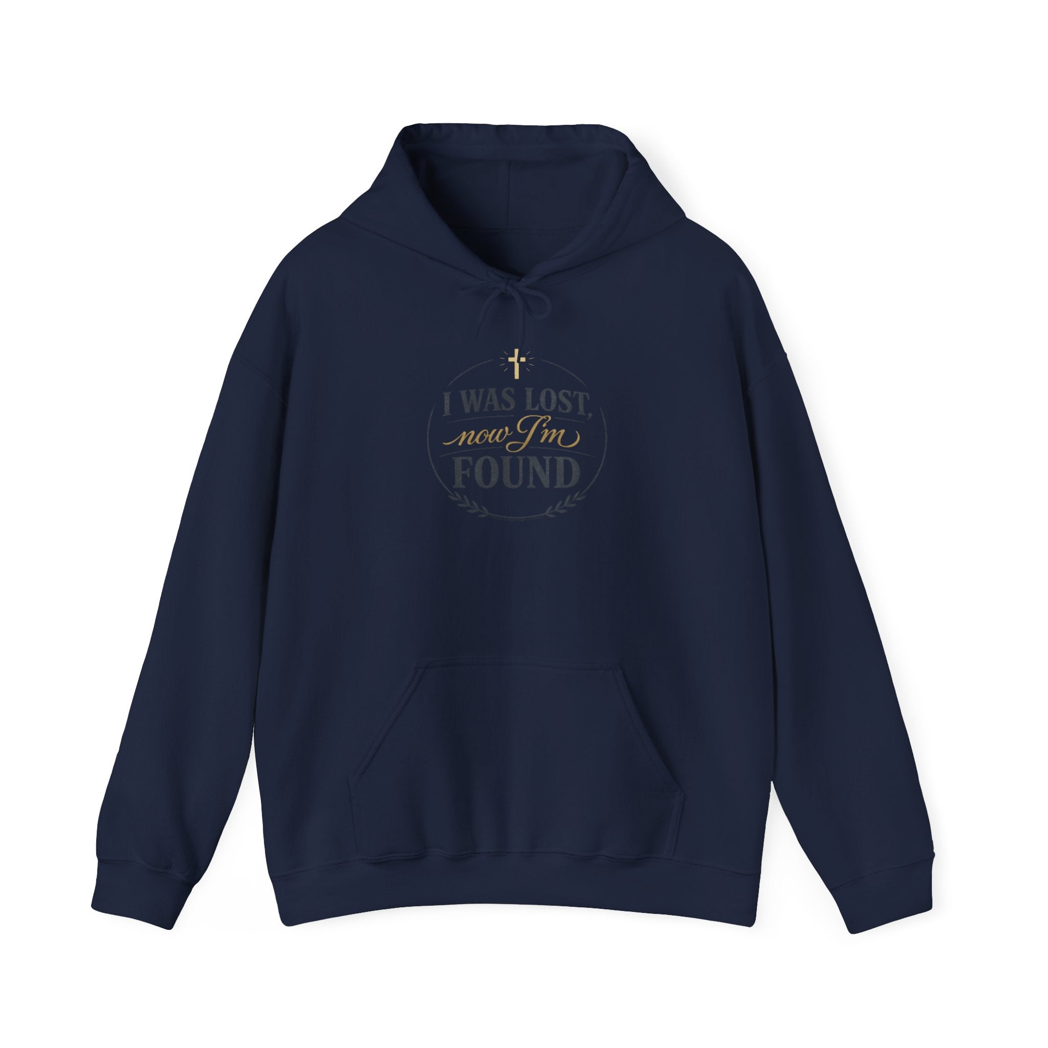 I Was Lost Now I'm Found Hoodie | faith streetwear, washed vintage bold type
