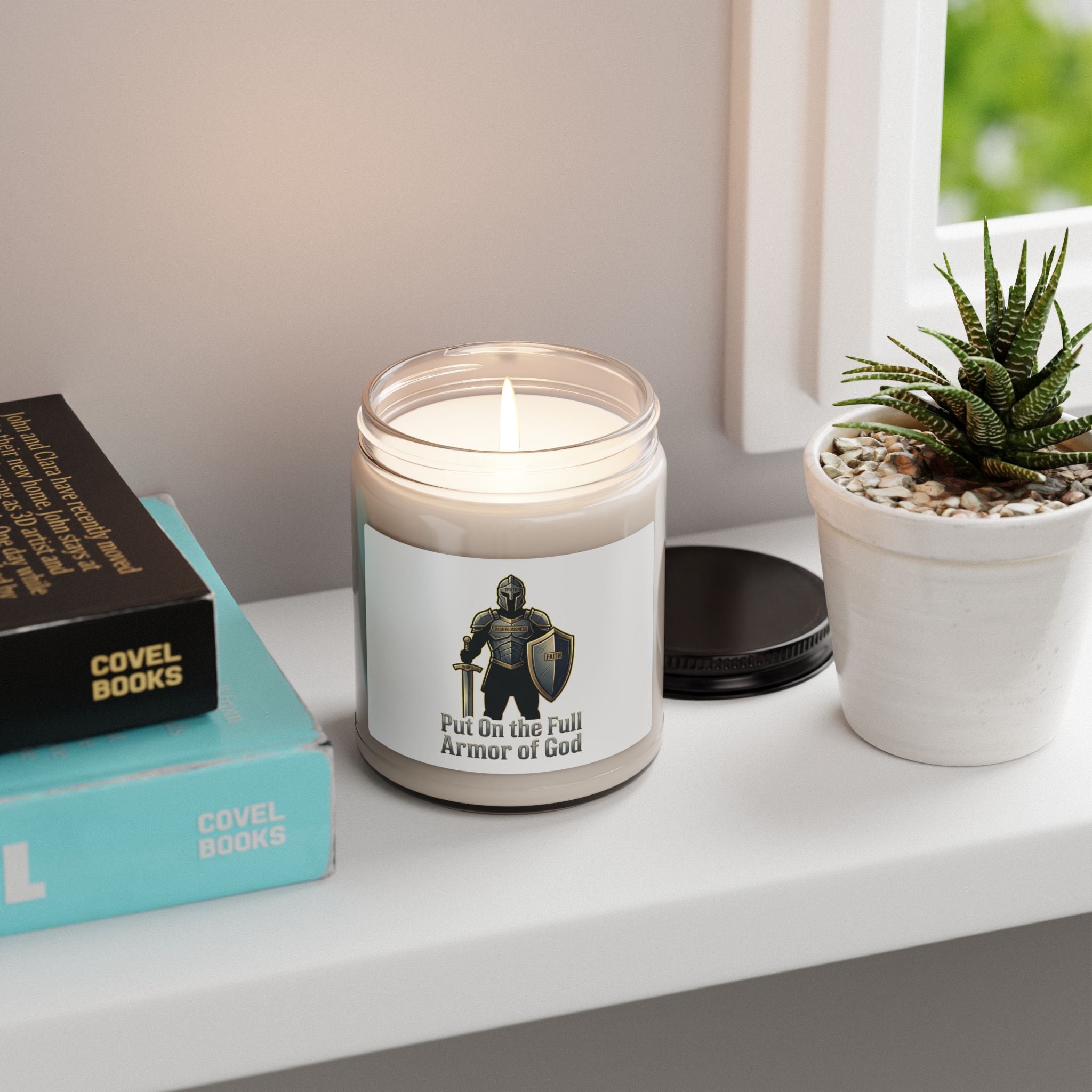 Armor of God Candle | Christian streetwear, bold type, faith testimony