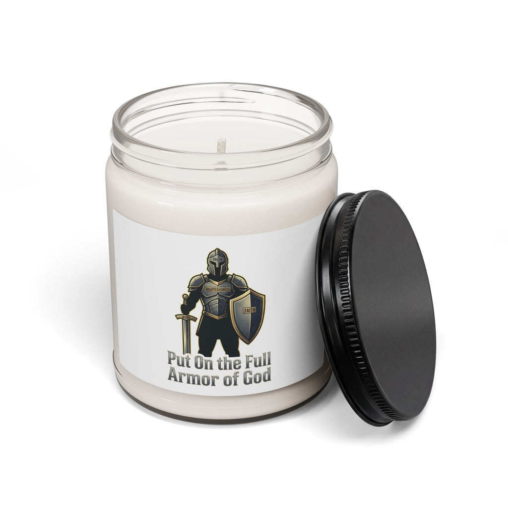 Armor of God Candle | Christian streetwear, bold type, faith testimony