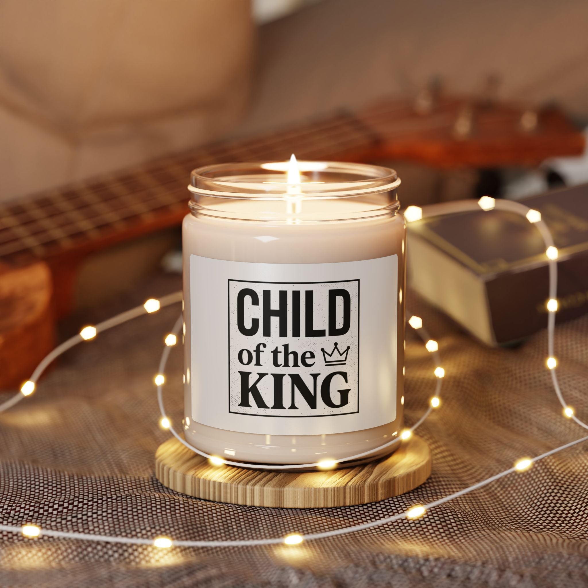 Child of the King Candle | faith streetwear, bold type