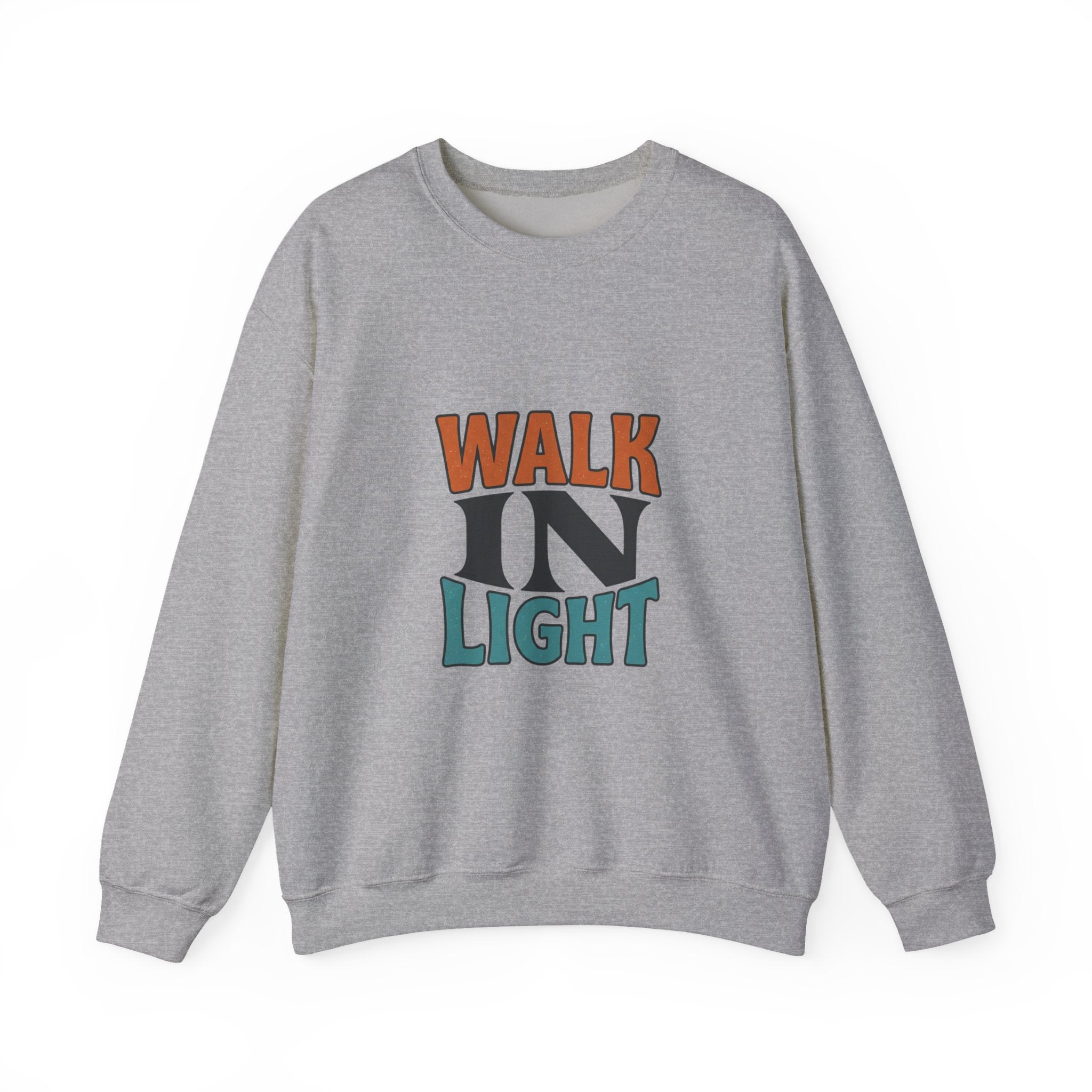 Walk In Light Sweatshirt | faith streetwear, washed vintage bold type