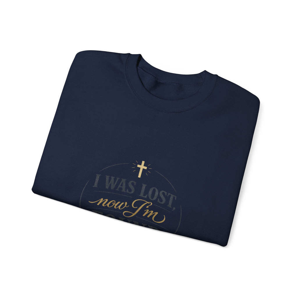 I Was Lost Now I'm Found Sweatshirt | faith streetwear, washed vintage