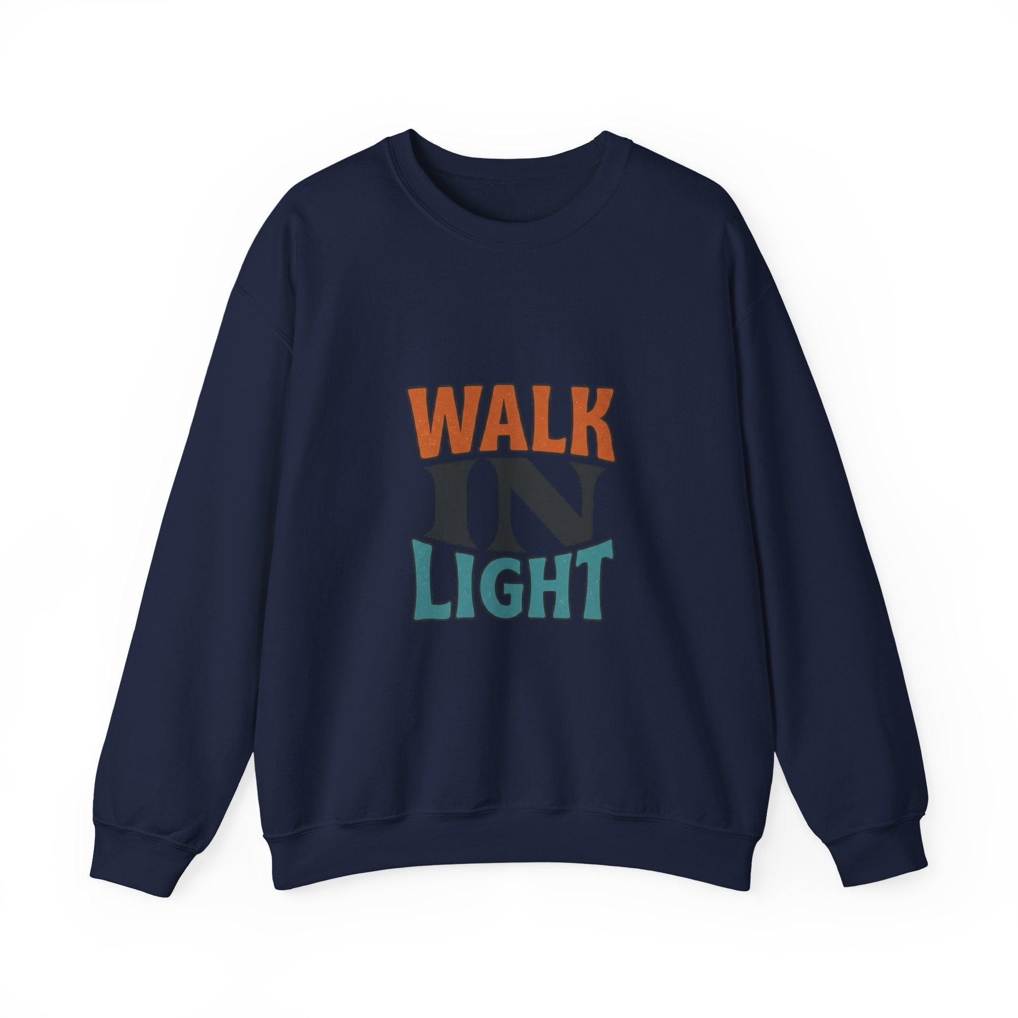 Walk In Light Sweatshirt | faith streetwear, washed vintage bold type