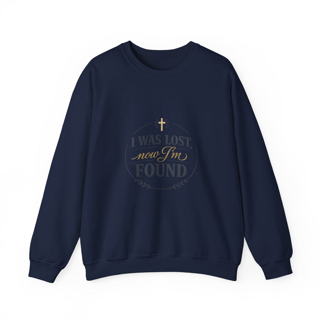 I Was Lost Now I'm Found Sweatshirt | faith streetwear, washed vintage