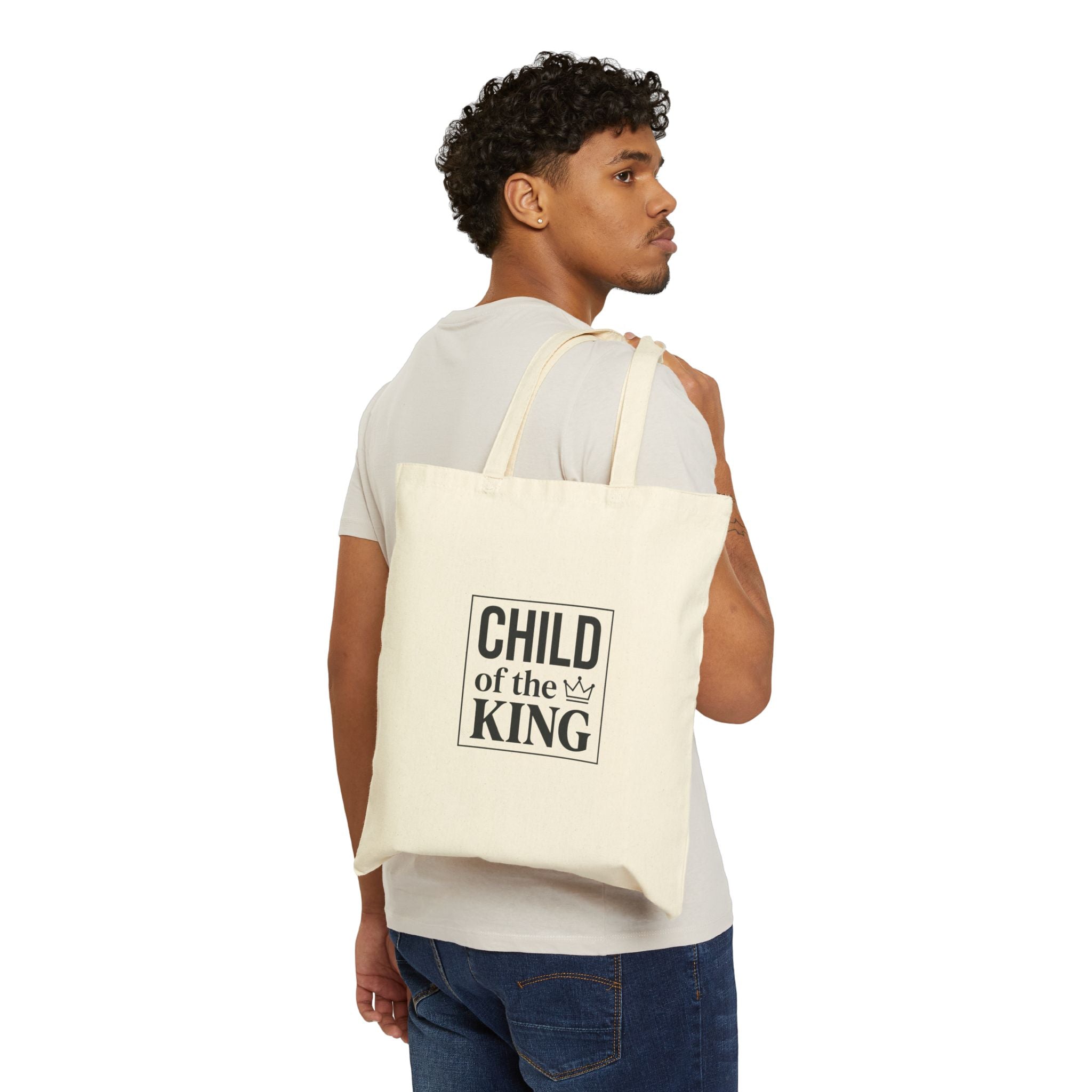 Child of the King Tote | faith streetwear, bold type