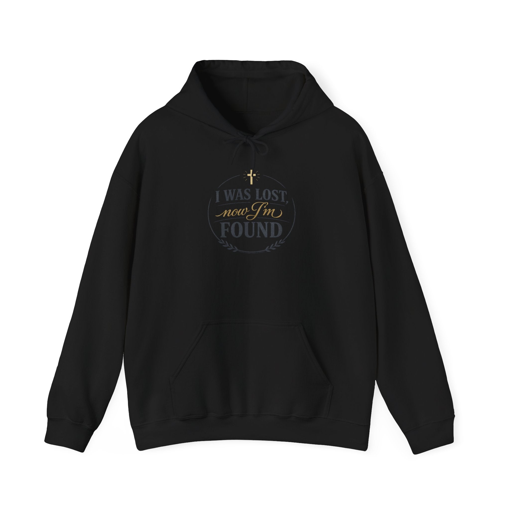 I Was Lost Now I'm Found Hoodie | faith streetwear, washed vintage bold type