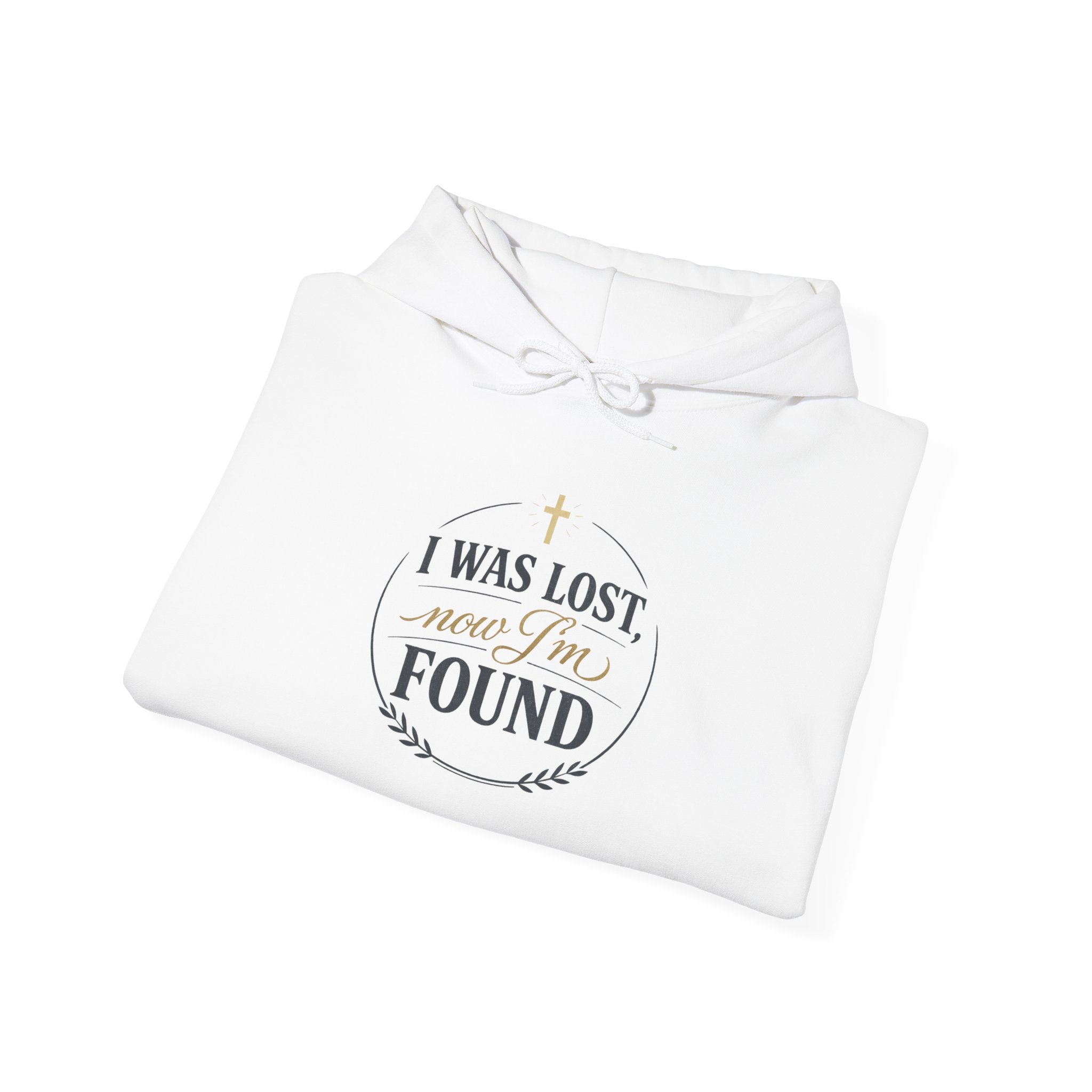 I Was Lost Now I'm Found Hoodie | faith streetwear, washed vintage bold type