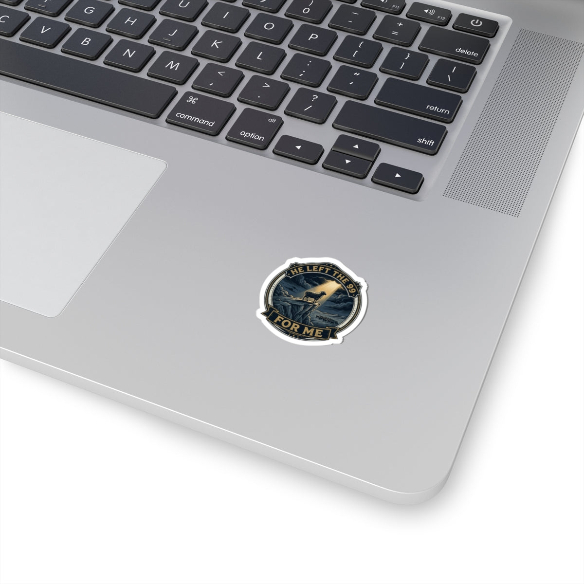 He Left the 99 For Me Kiss-Cut Sticker | faith streetwear, bold type