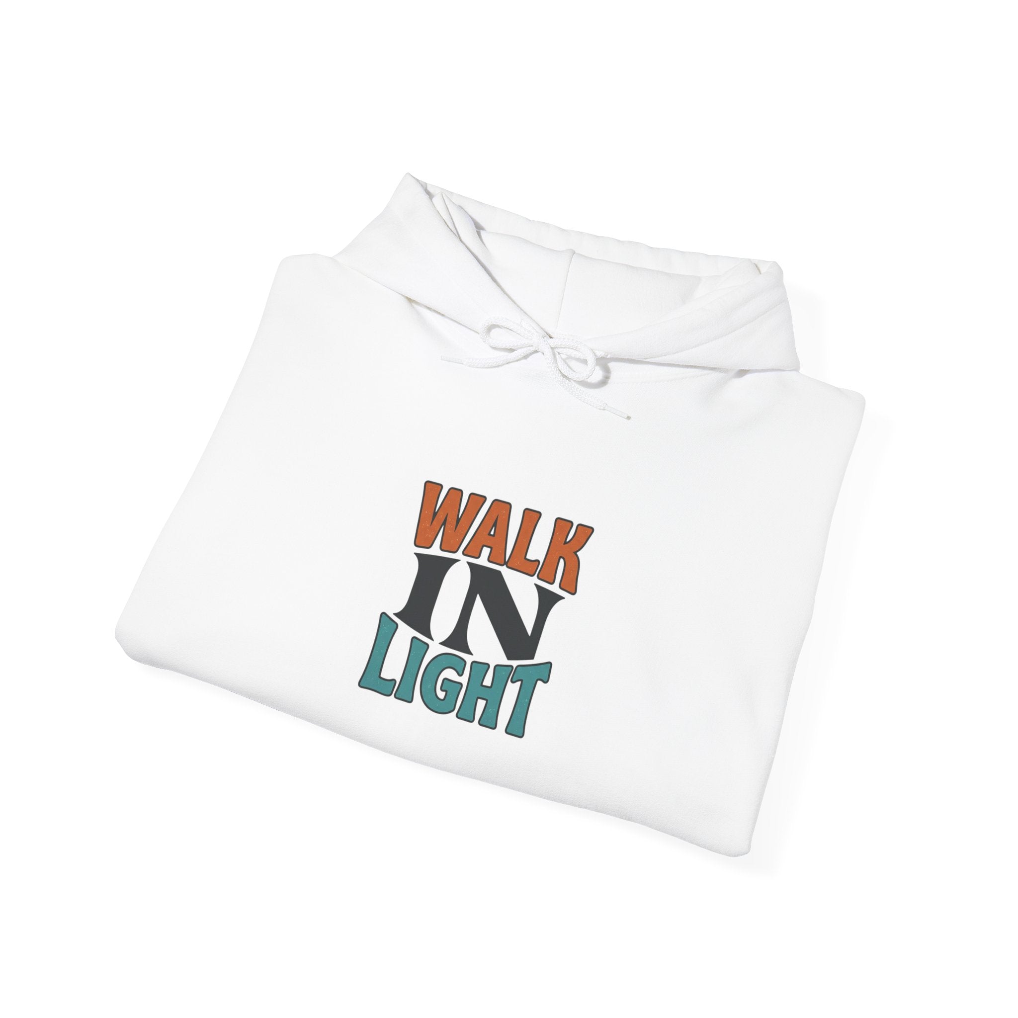 Walk In Light Hoodie | faith streetwear, washed vintage bold type