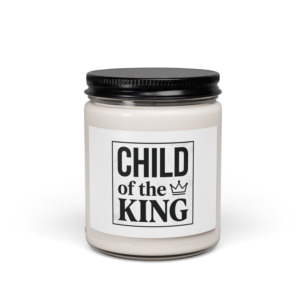 Child of the King Candle | faith streetwear, bold type