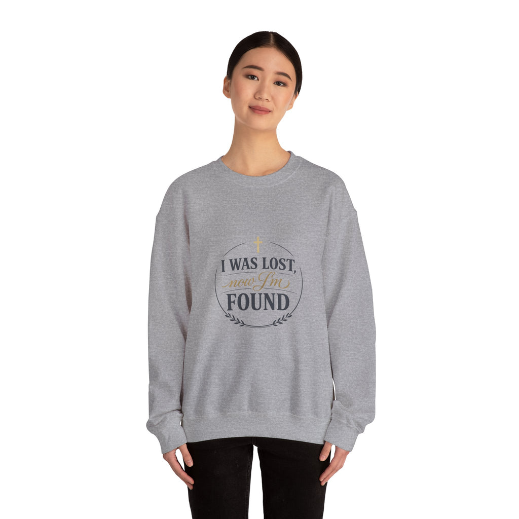 I Was Lost Now I'm Found Sweatshirt | faith streetwear, washed vintage
