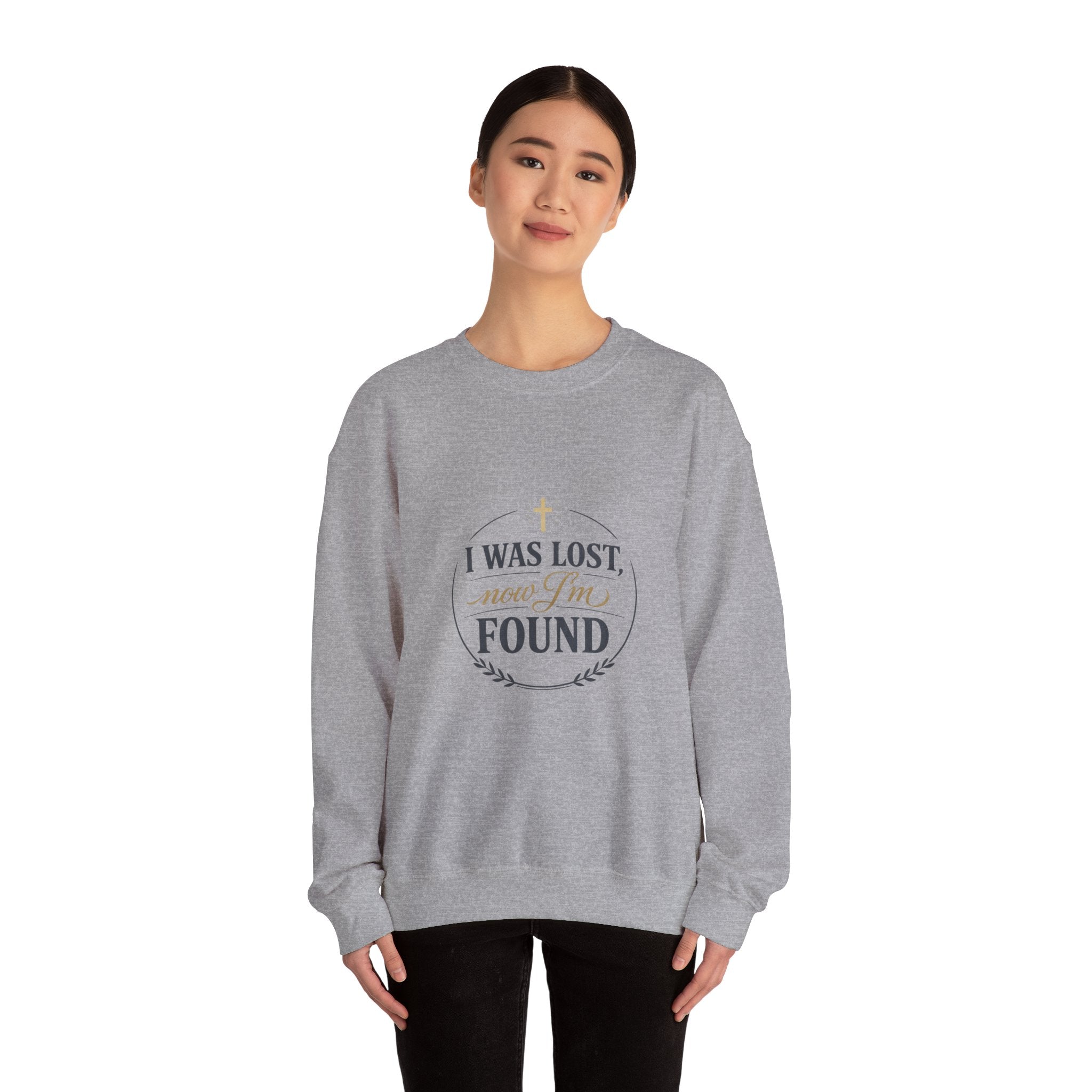 I Was Lost Now I'm Found Sweatshirt | faith streetwear, washed vintage