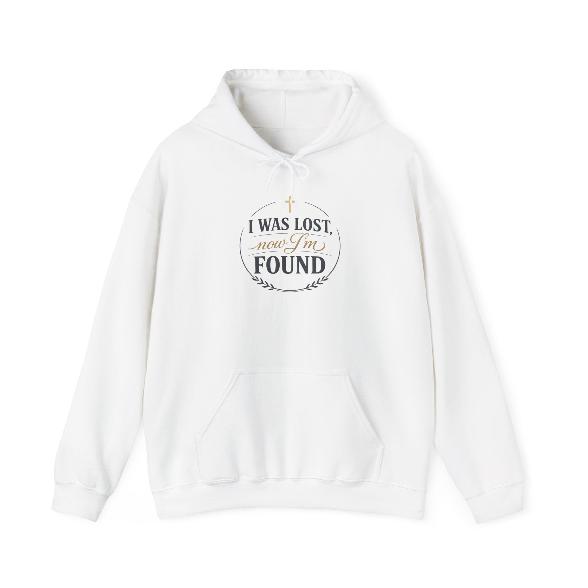 I Was Lost Now I'm Found Hoodie | faith streetwear, washed vintage bold type