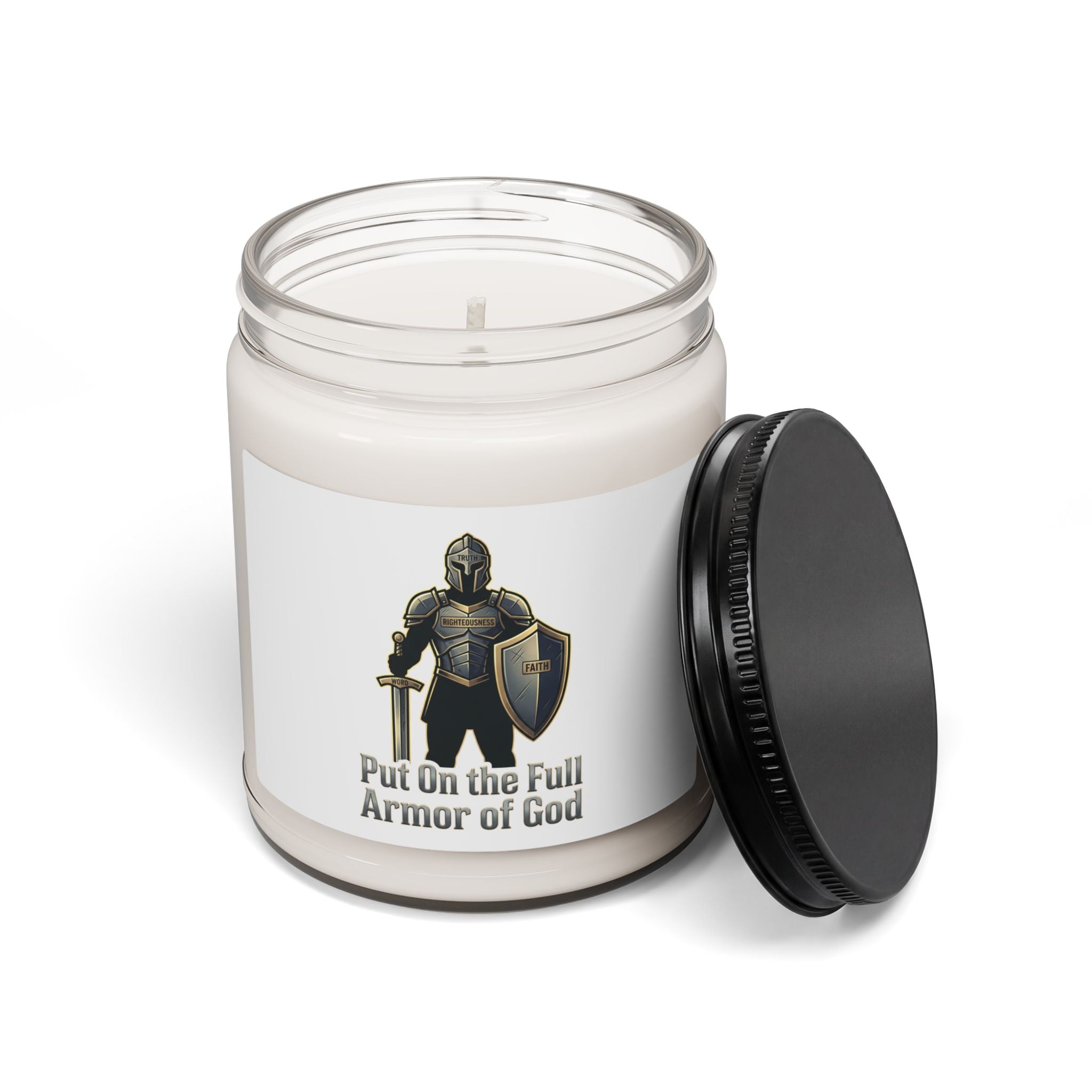 Armor of God Candle | Christian streetwear, bold type, faith testimony