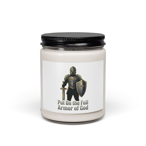 Armor of God Candle | Christian streetwear, bold type, faith testimony