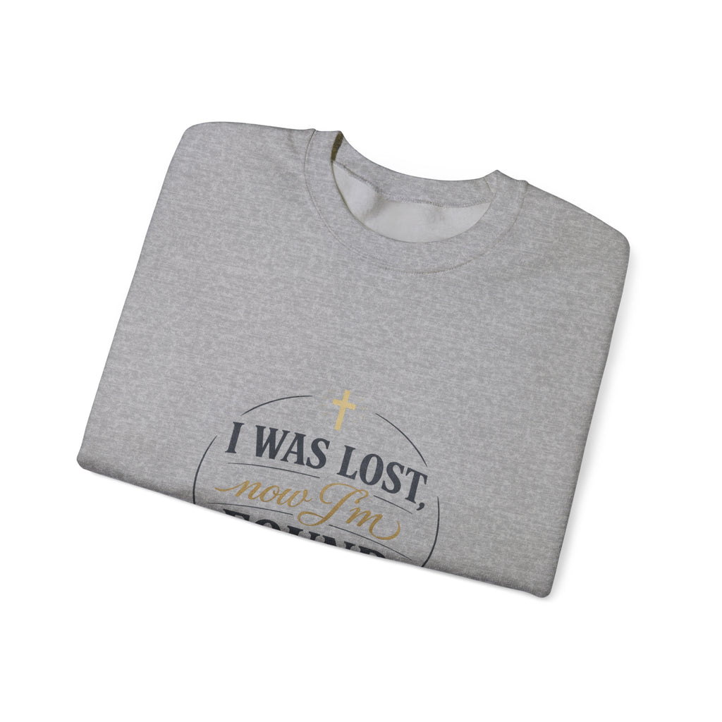 I Was Lost Now I'm Found Sweatshirt | faith streetwear, washed vintage