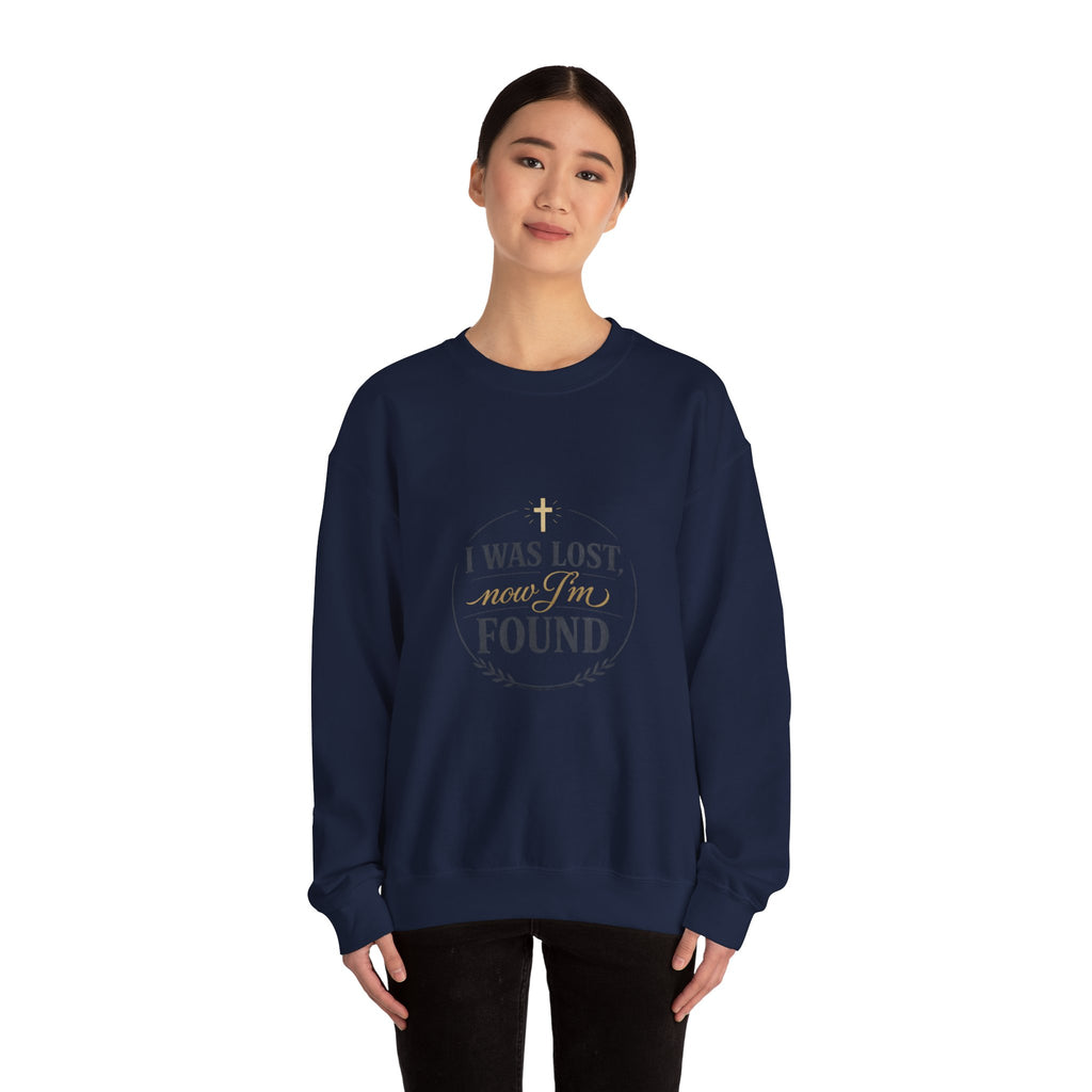 I Was Lost Now I'm Found Sweatshirt | faith streetwear, washed vintage