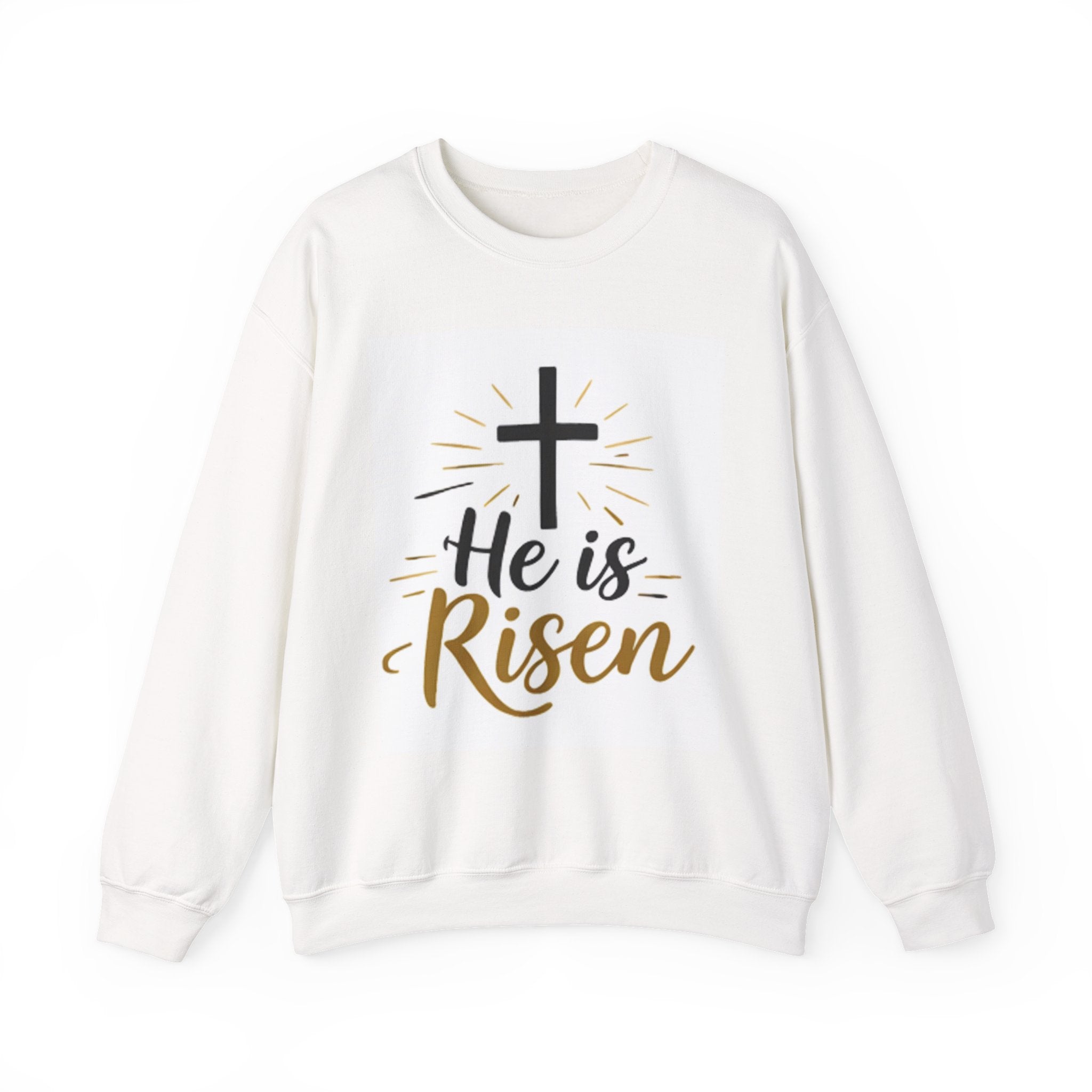 He Is Risen Crewneck Sweatshirt – Christian Pullover