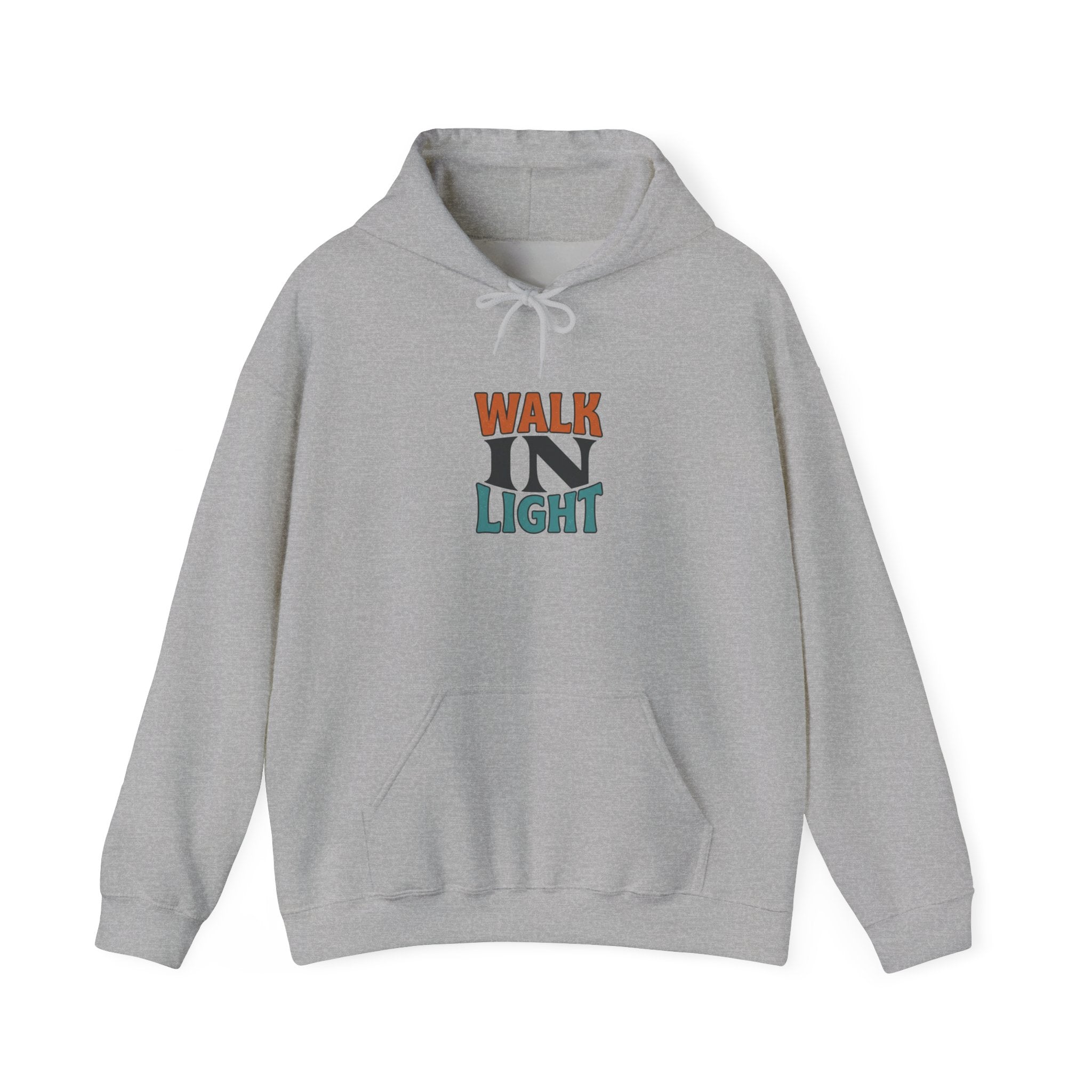 Walk In Light Hoodie | faith streetwear, washed vintage bold type