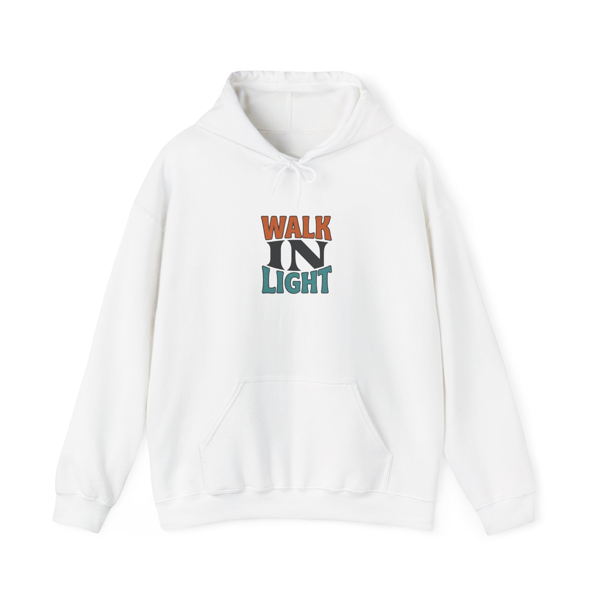 Walk In Light Hoodie | faith streetwear, washed vintage bold type