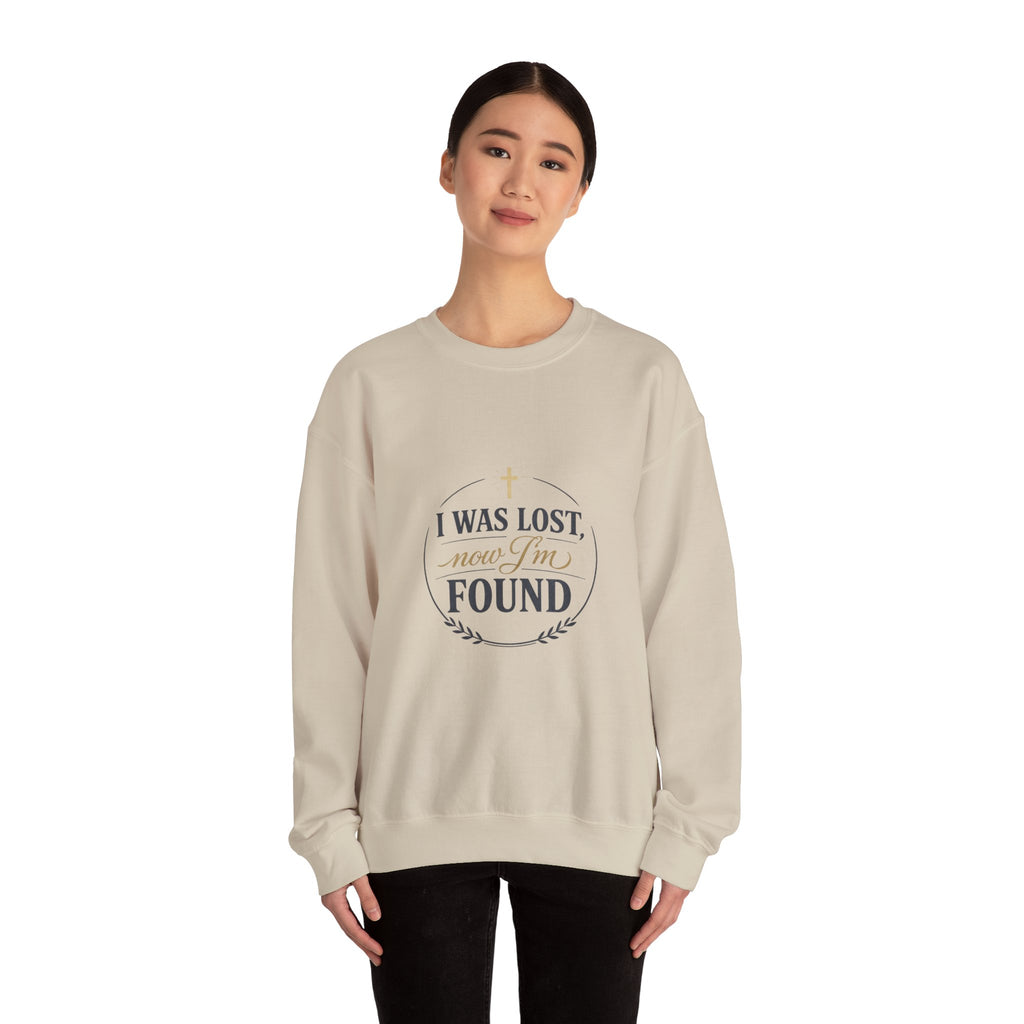 I Was Lost Now I'm Found Sweatshirt | faith streetwear, washed vintage