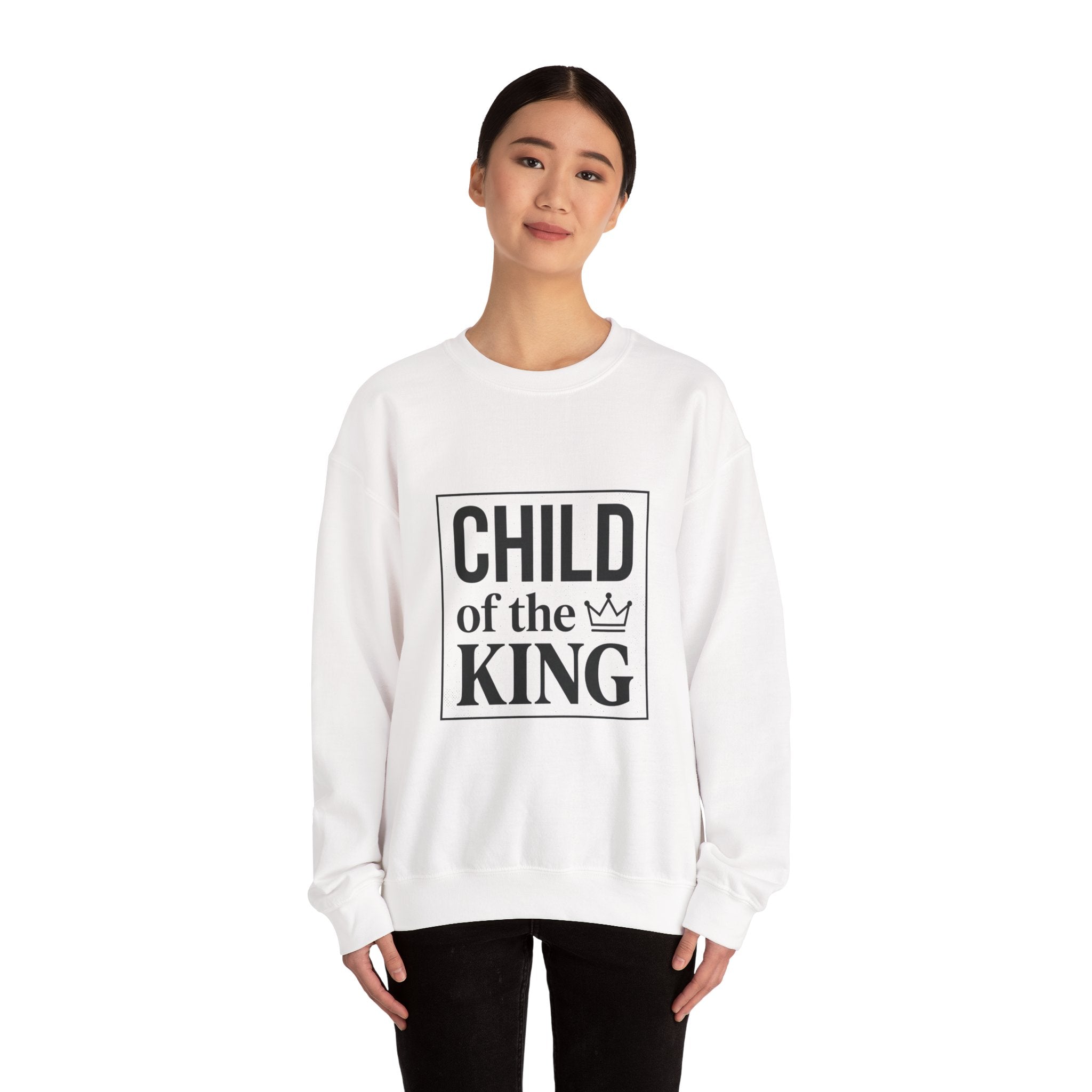 Child of the King Sweatshirt | faith streetwear, bold type, washed vintage