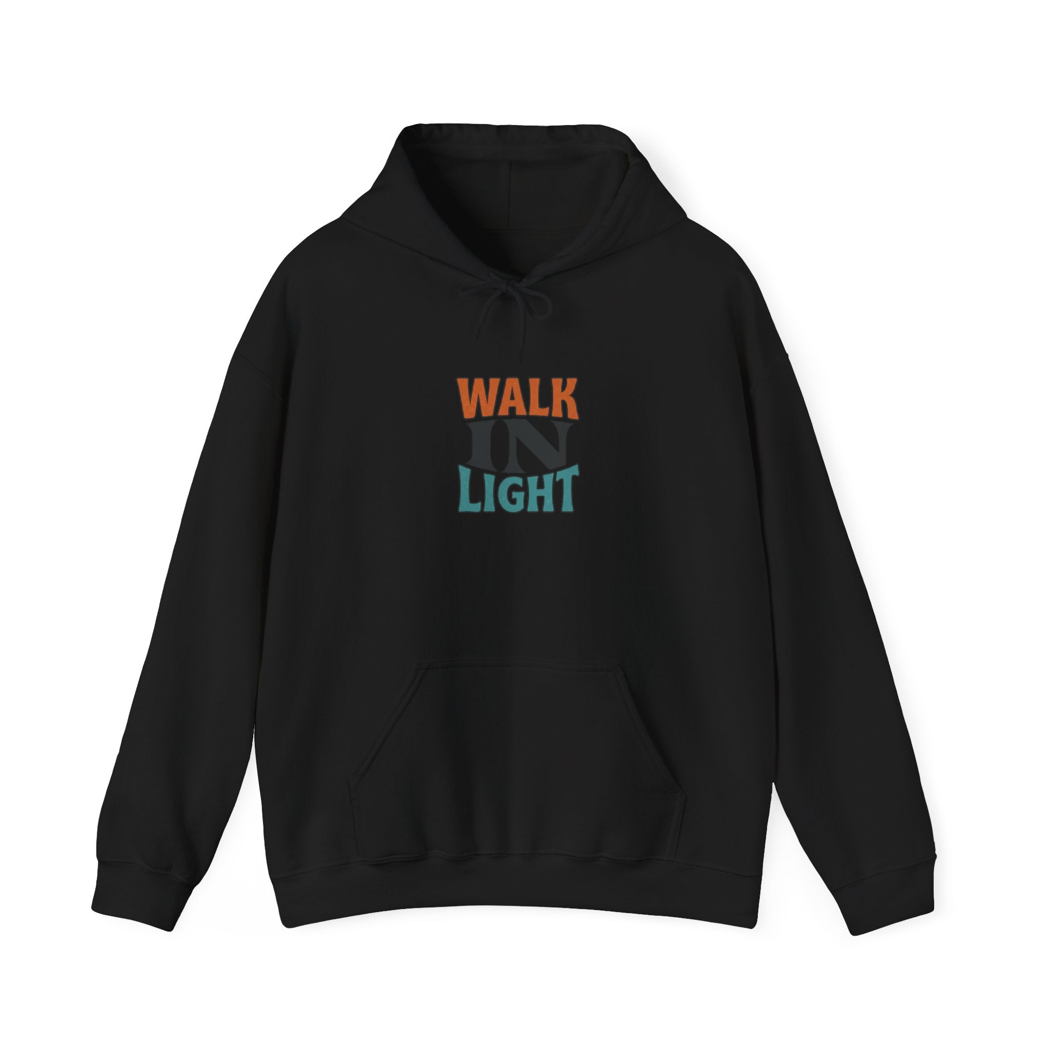 Walk In Light Hoodie | faith streetwear, washed vintage bold type
